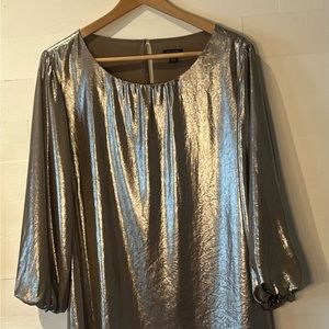 Ann Taylor gold, dressy blouse. Size large